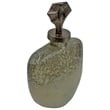 Bergamo Art 14 Inch Tall Handmade Aluminum and Glass Bottle Sculpture in Gold