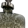 Bergamo Art 14 Inch Tall Handmade Aluminum and Glass Bottle Sculpture in Gold