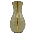 Bergamo Art 13.5 Inch Tall Decorative Handmade Glass Modern Flower Vase in Ivory