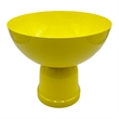 Bergamo Art 12 Inch Wide Decorative Handmade Iron Modern Flower Vase in Yellow