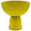 Bergamo Art 12 Inch Wide Decorative Handmade Iron Modern Flower Vase in Yellow
