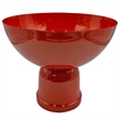 Bergamo Art 12 Inch Wide Decorative Handmade Iron Modern Flower Vase in Red