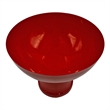 Bergamo Art 12 Inch Wide Decorative Handmade Iron Modern Flower Vase in Red
