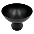 Bergamo Art 12 Inch Wide Decorative Handmade Iron Modern Flower Vase in Black