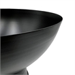 Bergamo Art 12 Inch Wide Decorative Handmade Iron Modern Flower Vase in Black
