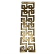 Bergamo Art 22 inch Long Decorative Handmade Aluminum Modern Tray in Gold