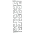 Bergamo Art 22 inch Long Decorative Handmade Aluminum Modern Tray in White
