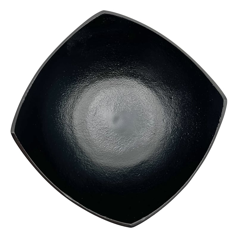 Bergamo Art Set of 2 Decorative Handmade Aluminum Modern Bowl in Black