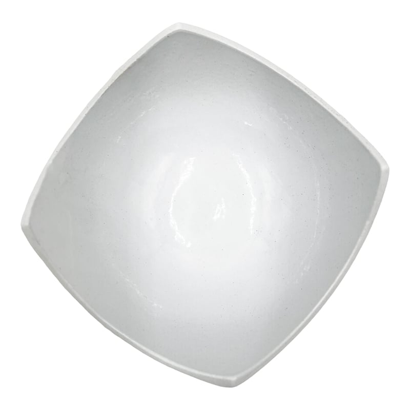Bergamo Art Set of 2 Decorative Handmade Aluminum Modern Bowl in White