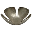 Bergamo Art 9 Inch Wide Decorative Handmade Aluminum Clover Leaf Bowl in Nickel
