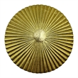 Bergamo Art 8 Inch Wide Decorative Handmade Aluminum Round Bowl with Cap in Gold