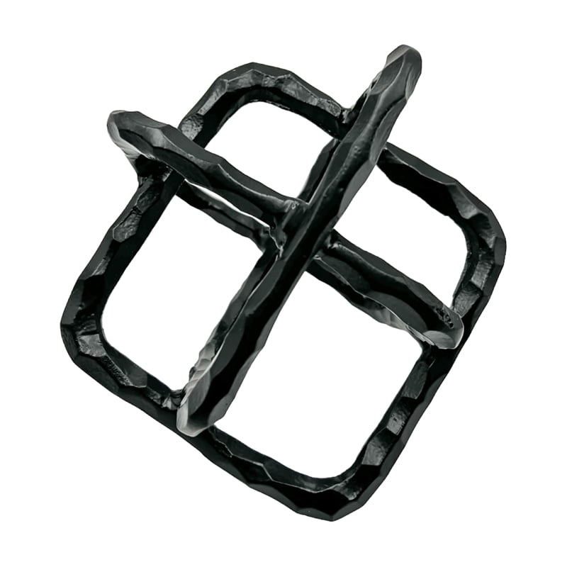 Bergamo Art 7.5 inch Decorative Handmade Aluminum Square Sculpture in Black