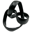 Bergamo Art 8 Inch Wide Decorative Handmade Aluminum Abstract Sculpture in Black