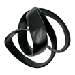 Bergamo Art 8 Inch Wide Decorative Handmade Aluminum Abstract Sculpture in Black