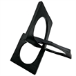 Bergamo Art 8.5 inch Decorative Handmade Aluminum Square Sculpture in Black