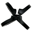 Bergamo Art 8 Inch Wide Decorative Handmade Aluminum Modern Sculpture in Black