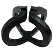 Bergamo Art 8 Inch Wide Decorative Handmade Aluminum Modern Sculpture in Black