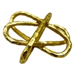 Bergamo Art 8 Inch Wide Decorative Handmade Aluminum Abstract Sculpture in Gold