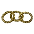 Bergamo Art Decorative Handmade Aluminum Modern Chain Sculpture in Gold