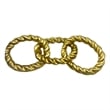Bergamo Art Decorative Handmade Aluminum Modern Chain Sculpture in Gold