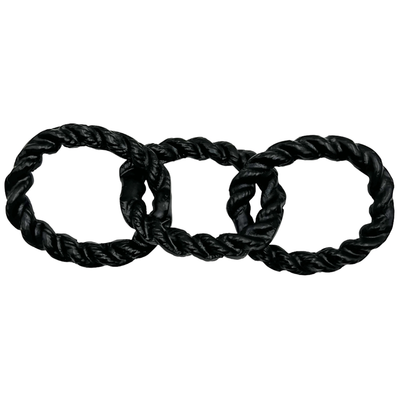 Bergamo Art Decorative Handmade Aluminum Modern Chain Sculpture in Black