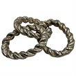 Bergamo Art Decorative Handmade Aluminum Modern Chain Sculpture in Nickel