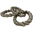 Bergamo Art Decorative Handmade Aluminum Modern Chain Sculpture in Nickel