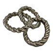 Bergamo Art Decorative Handmade Aluminum Modern Chain Sculpture in Nickel
