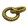 Bergamo Art Decorative Handmade Aluminum 6 inch Modern Chain Sculpture in Gold