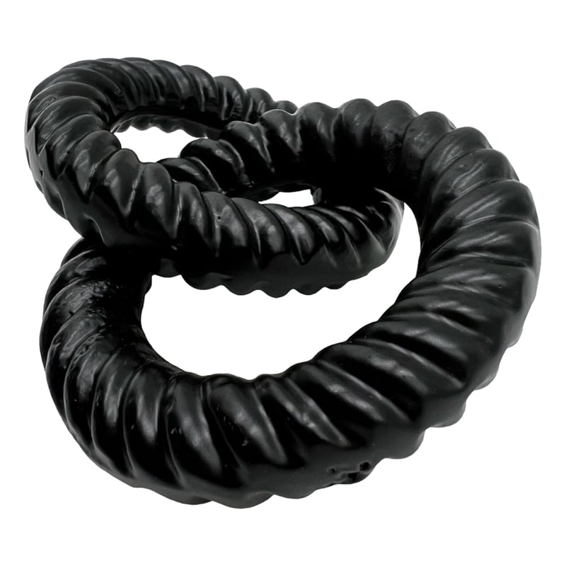 Bergamo Art Decorative Handmade Aluminum 6 inch Modern Chain Sculpture in Black