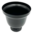 Bergamo Art 9 Inch Tall Decorative Handmade Aluminum Modern Flower Vase in Black