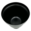 Bergamo Art 9 Inch Tall Decorative Handmade Aluminum Modern Flower Vase in Black