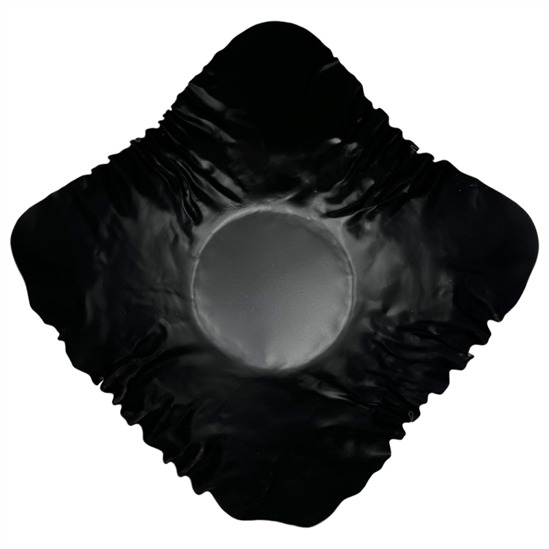 Bergamo Art Set of 2 Decorative Handmade Aluminum Modern Bowl in Black
