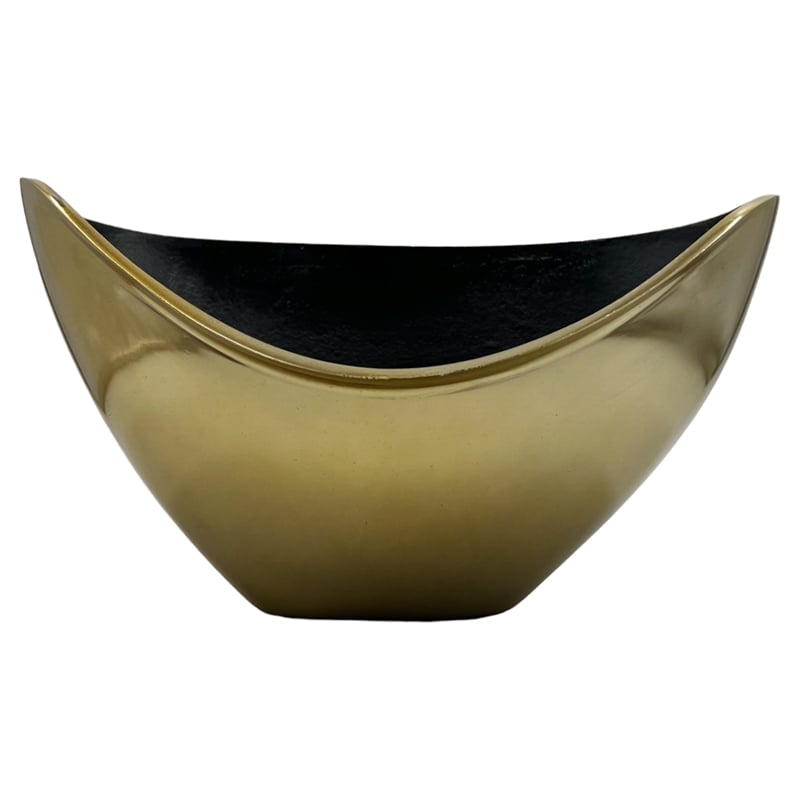 Bergamo Art Decorative Handmade Aluminum Modern Bowl in Gold