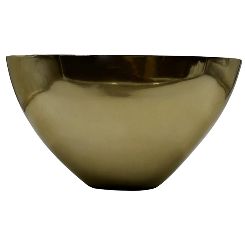 Bergamo Art Decorative Handmade Aluminum Modern Bowl in Gold