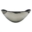 Bergamo Art 16 inch Decorative Handmade Aluminum Modern Bowl in Silver