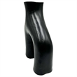 Bergamo Art 10 Inch Decorative Handmade Aluminum Modern Flower Vase in Black