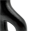 Bergamo Art 10 Inch Decorative Handmade Aluminum Modern Flower Vase in Black