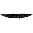 Bergamo Art 14 inch Decorative Handmade Aluminum Round Platter Bowl in Black
