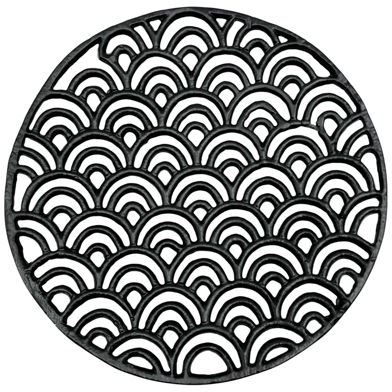 Bergamo Art 10 inch Decorative Handmade Aluminum Round Platter Bowl in Black