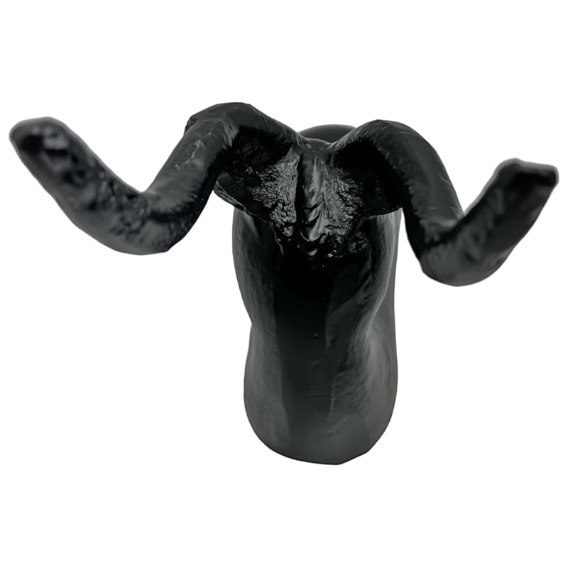 Bergamo Art Decorative Handmade Aluminum 9 inch Modern Deer Sculpture in Black