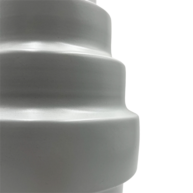 Bergamo Art 12 Inch Tall Decorative Handmade Aluminum Modern Flower Vase