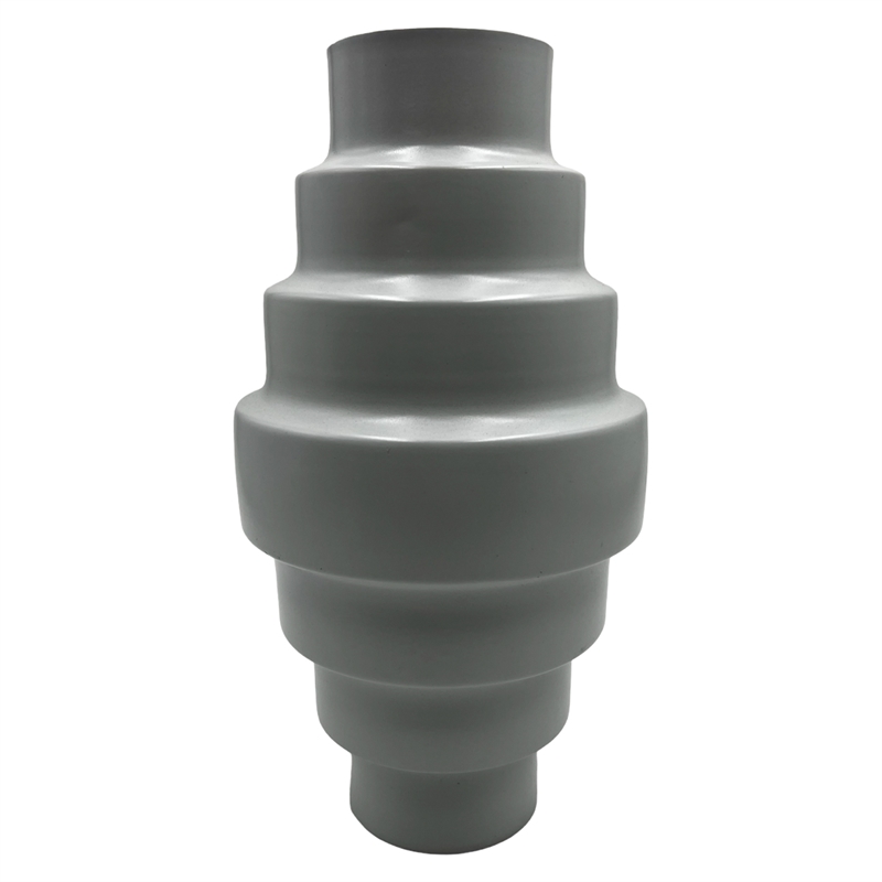 Bergamo Art 12 Inch Tall Decorative Handmade Aluminum Modern Flower Vase