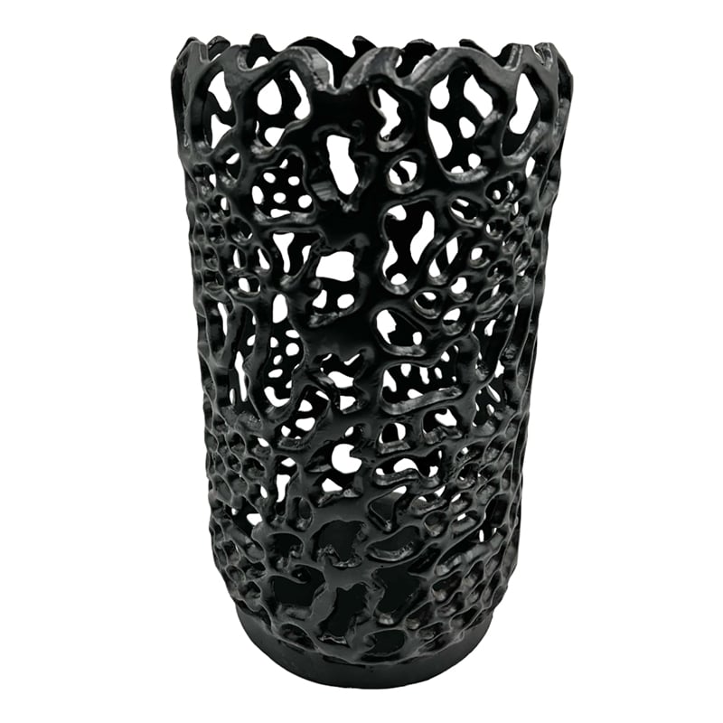 Bergamo Art Decorative Handmade Aluminum Cylinder Hurricane Candle holder