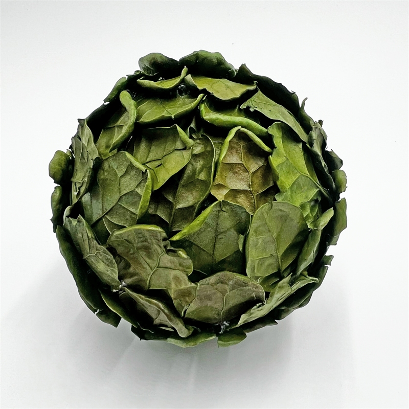 Bergamo Art Preserved PineCone and Oak Leaves Balls Bowl filler Decorative Orbs