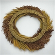 Bergamo Art Decorative Fall Wreath made from Real Preserved Wheat