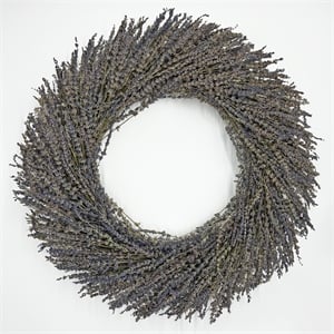 bergamo art preserved decorative real lavender wreath in purple
