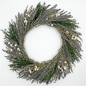 bergamo art preserved decorative real lavender wreaths in purple