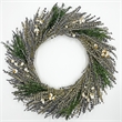 Bergamo Art Preserved Decorative Real Lavender Wreaths in Purple