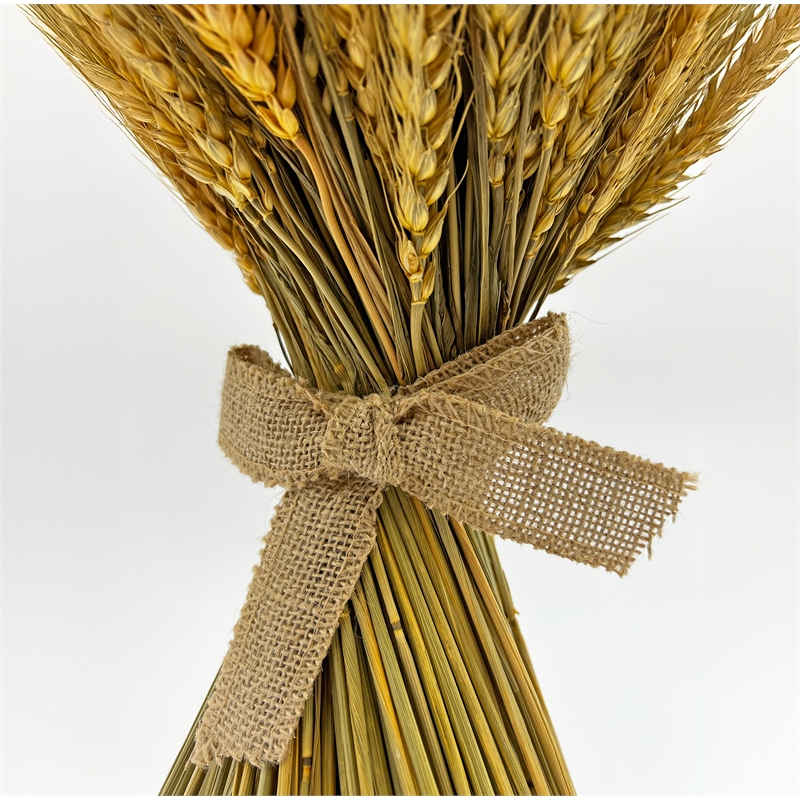 Bergamo Art Preserved Decorative Wheat Standing Topiary Plant in Gold